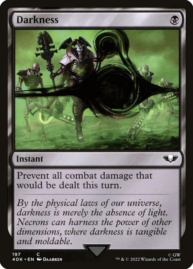 2022 Warhammer 40,000 Commander Darkness common #197 common card image