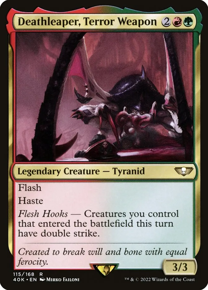 2022 Warhammer 40,000 Commander Deathleaper, Terror Weapon #115 rare card image