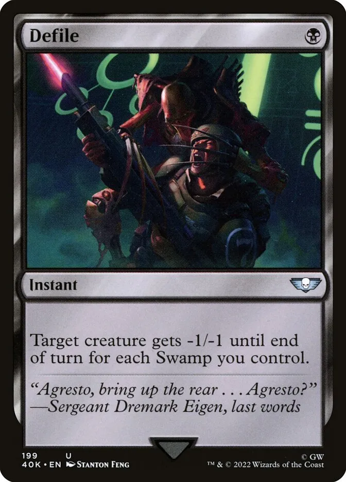 2022 Warhammer 40,000 Commander Defile uncommon #199 uncommon card image