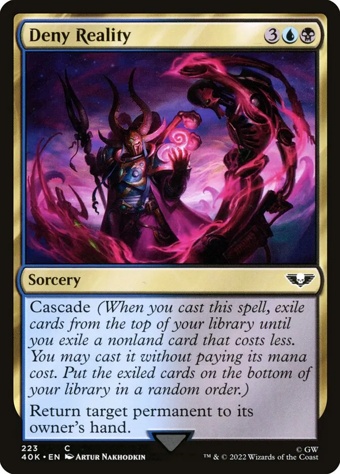 2022 Warhammer 40,000 Commander Deny Reality common #223 common card image