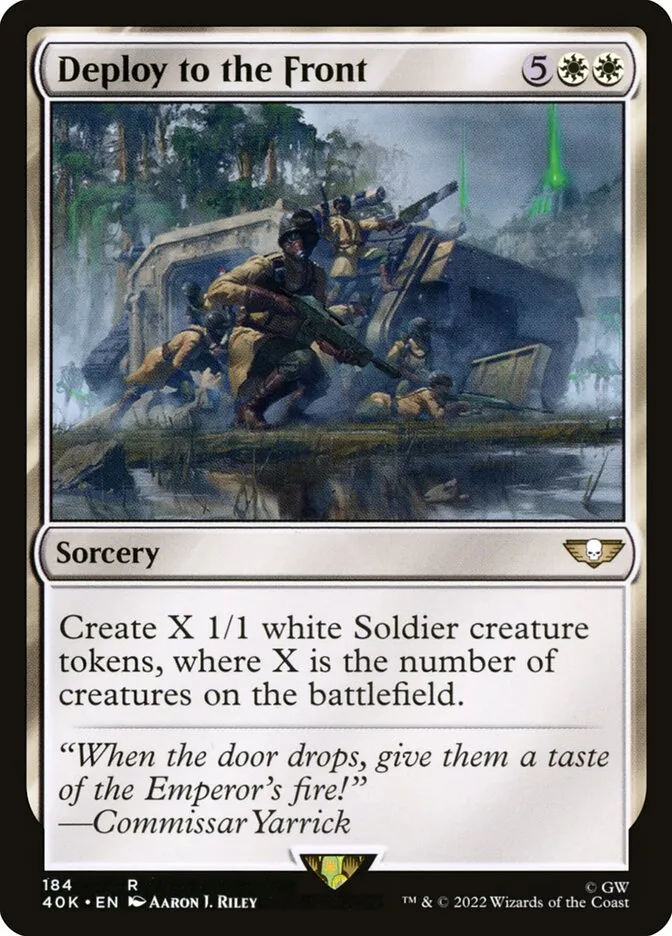 2022 Warhammer 40,000 Commander Deploy to the Front #184 rare card image