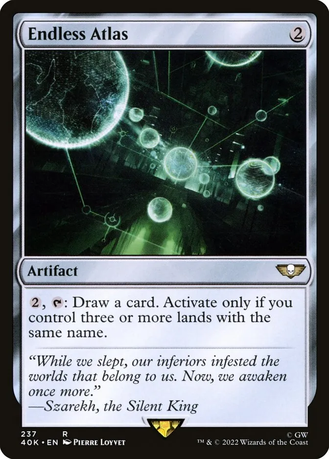 2022 Warhammer 40,000 Commander Endless Atlas #237 rare card image