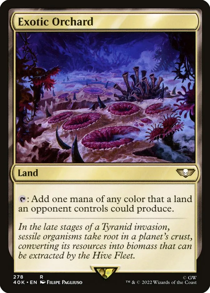 2022 Warhammer 40,000 Commander Exotic Orchard #278 rare card image