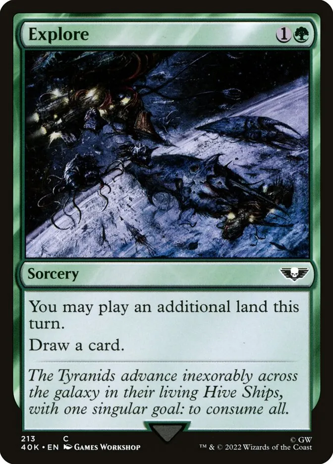 2022 Warhammer 40,000 Commander Explore common #213 common card image