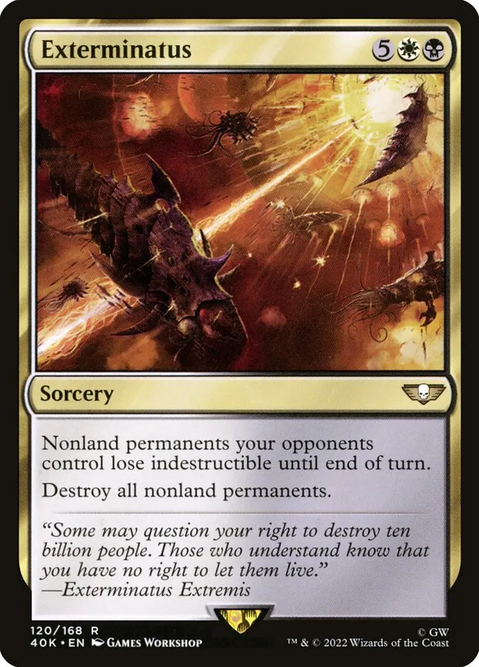 2022 Warhammer 40,000 Commander Exterminatus #120 rare card image