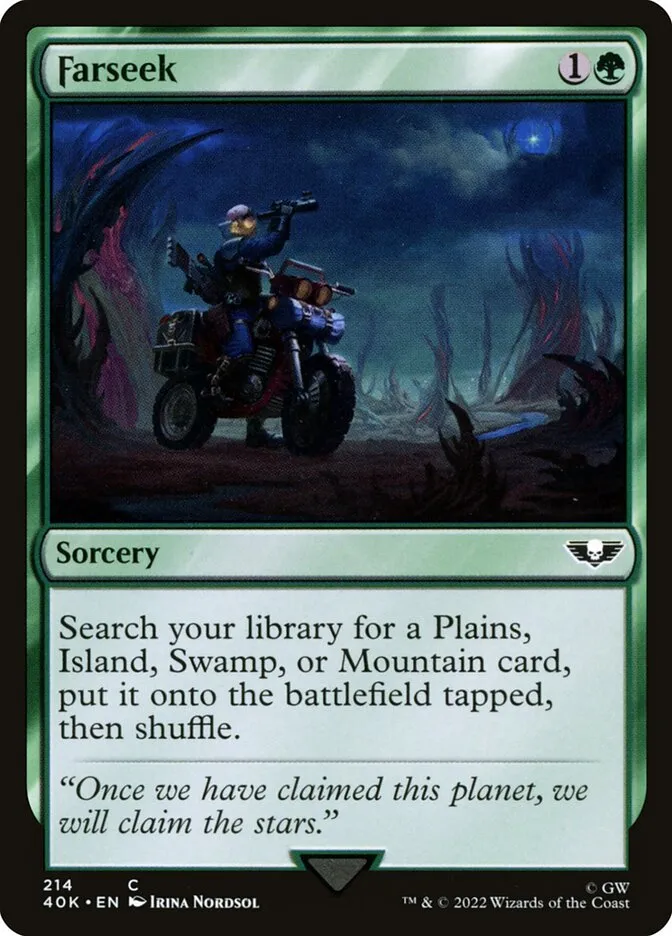 2022 Warhammer 40,000 Commander Farseek #214 common card image