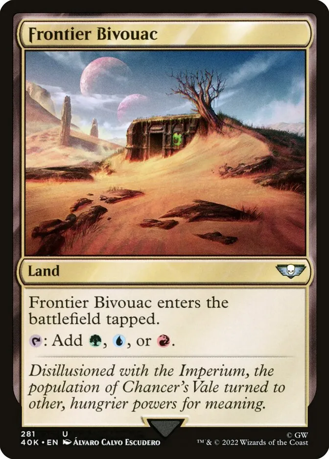 2022 Warhammer 40,000 Commander Frontier Bivouac #281 uncommon card image