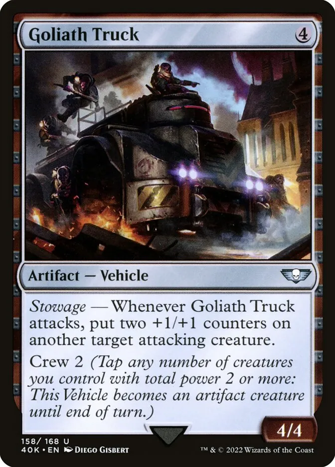 2022 Warhammer 40,000 Commander Goliath Truck #158 uncommon card image