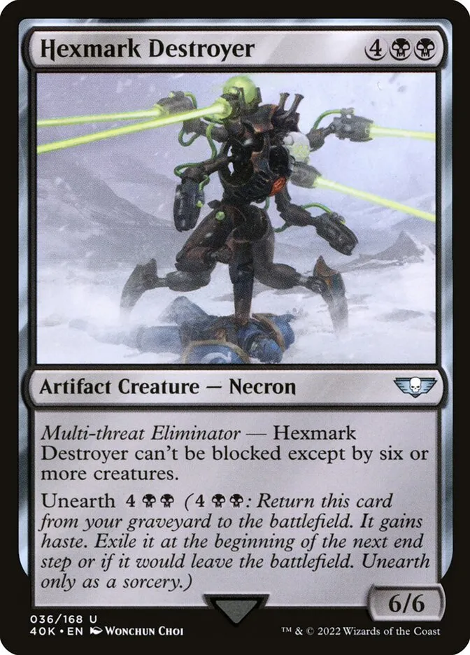 2022 Warhammer 40,000 Commander Hexmark Destroyer uncommon #36 uncommon card image