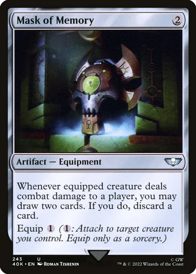 2022 Warhammer 40,000 Commander Mask of Memory #243 uncommon card image