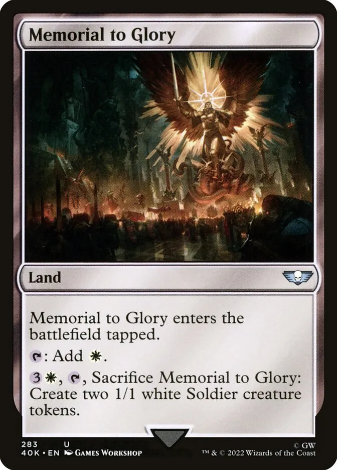2022 Warhammer 40,000 Commander Memorial to Glory #283 uncommon card image