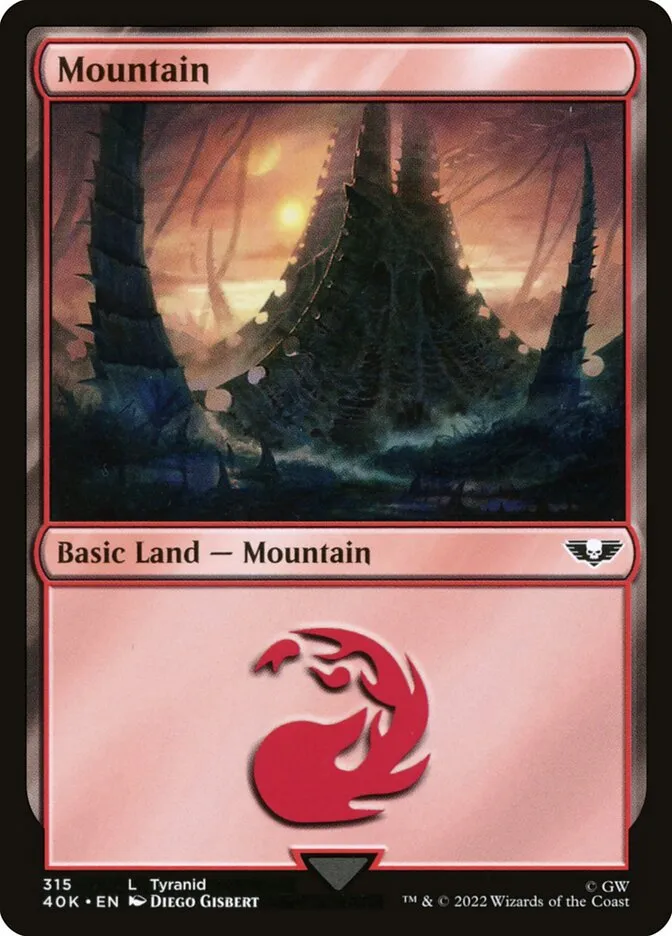 2022 Warhammer 40,000 Commander Mountain common #315 common card image