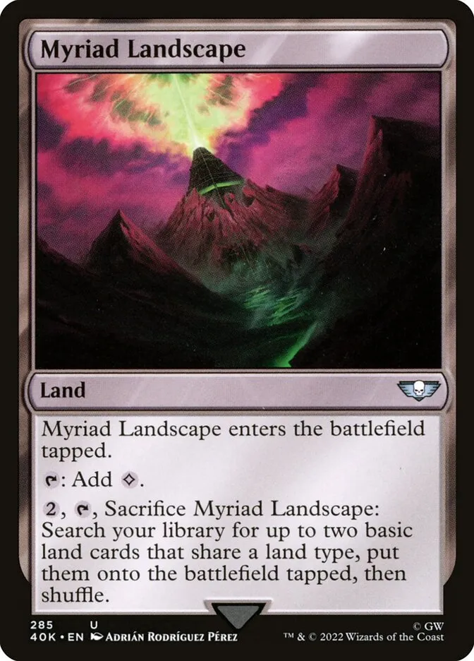 2022 Warhammer 40,000 Commander Myriad Landscape #285 uncommon card image