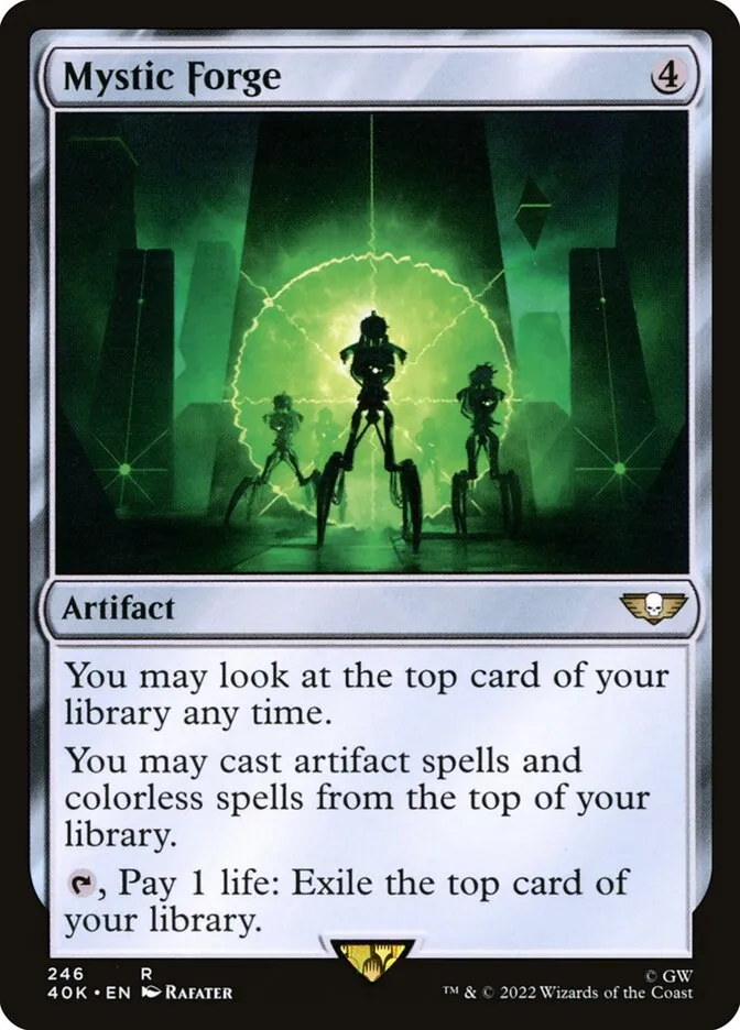 2022 Warhammer 40,000 Commander Mystic Forge #246 rare card image