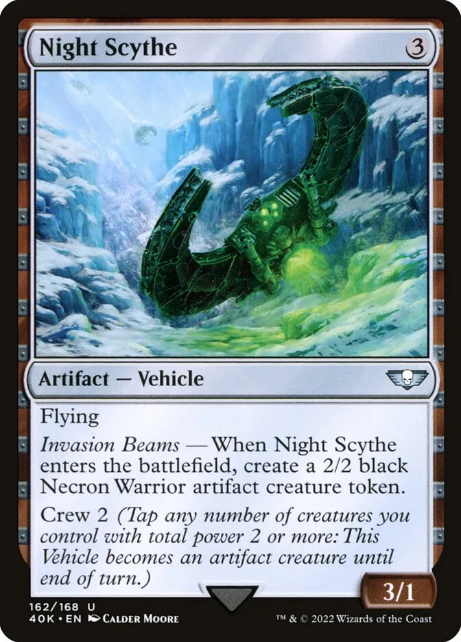 2022 Warhammer 40,000 Commander Night Scythe #162 uncommon card image