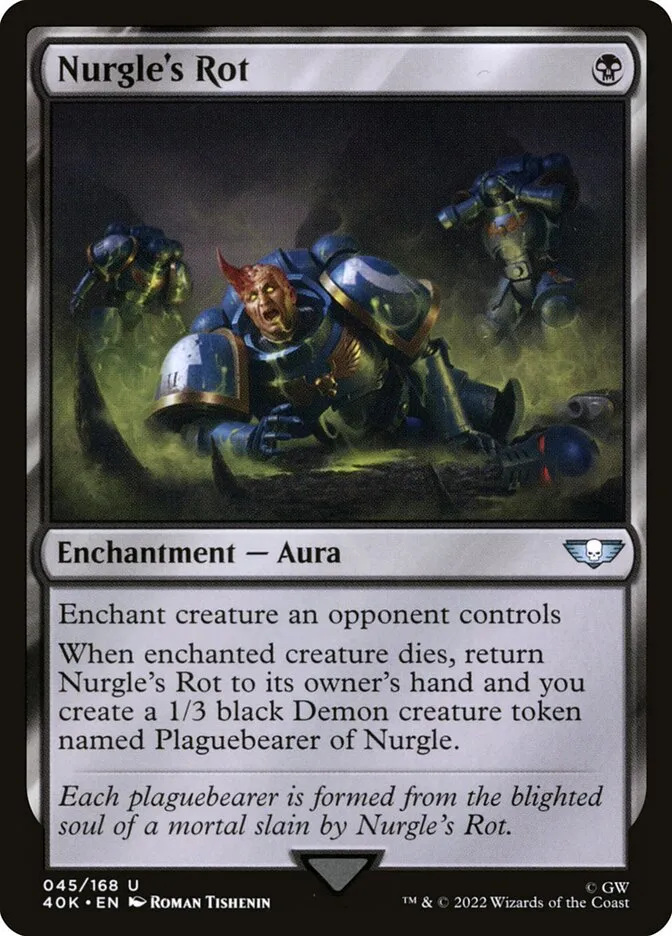 2022 Warhammer 40,000 Commander Nurgle's Rot uncommon #45 uncommon card image