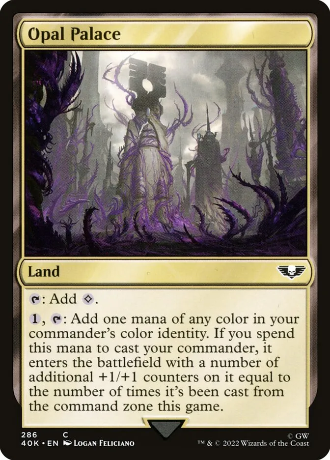 2022 Warhammer 40,000 Commander Opal Palace common #286 common card image