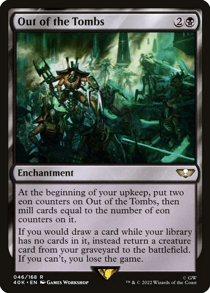 2022 Warhammer 40,000 Commander Out of the Tombs rare #46 rare card image