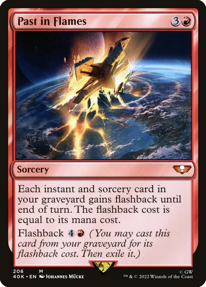 2022 Warhammer 40,000 Commander Past in Flames #206 mythic card image