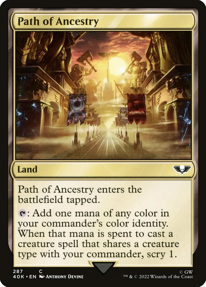 2022 Warhammer 40,000 Commander Path of Ancestry #287 common card image