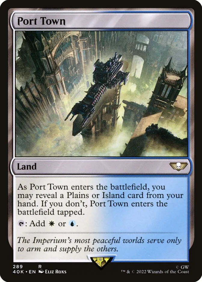 2022 Warhammer 40,000 Commander Port Town #289 rare card image