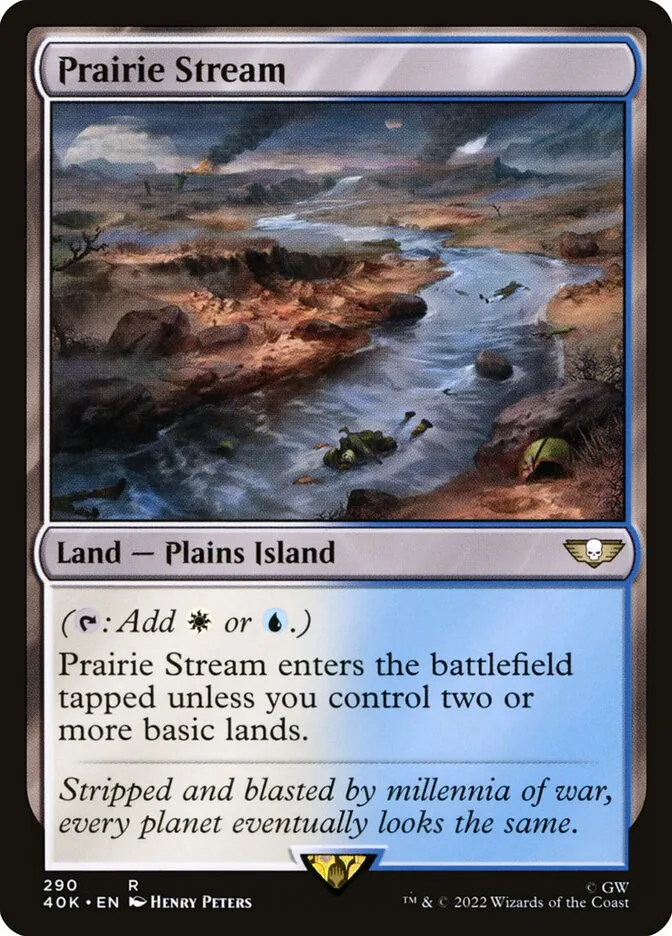 2022 Warhammer 40,000 Commander Prairie Stream #290 rare card image