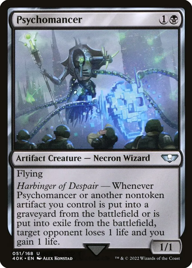 2022 Warhammer 40,000 Commander Psychomancer uncommon #51 uncommon card image