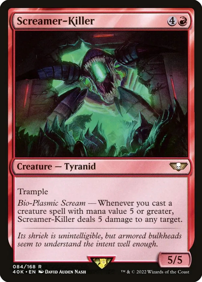 2022 Warhammer 40,000 Commander Screamer-Killer #84 rare card image