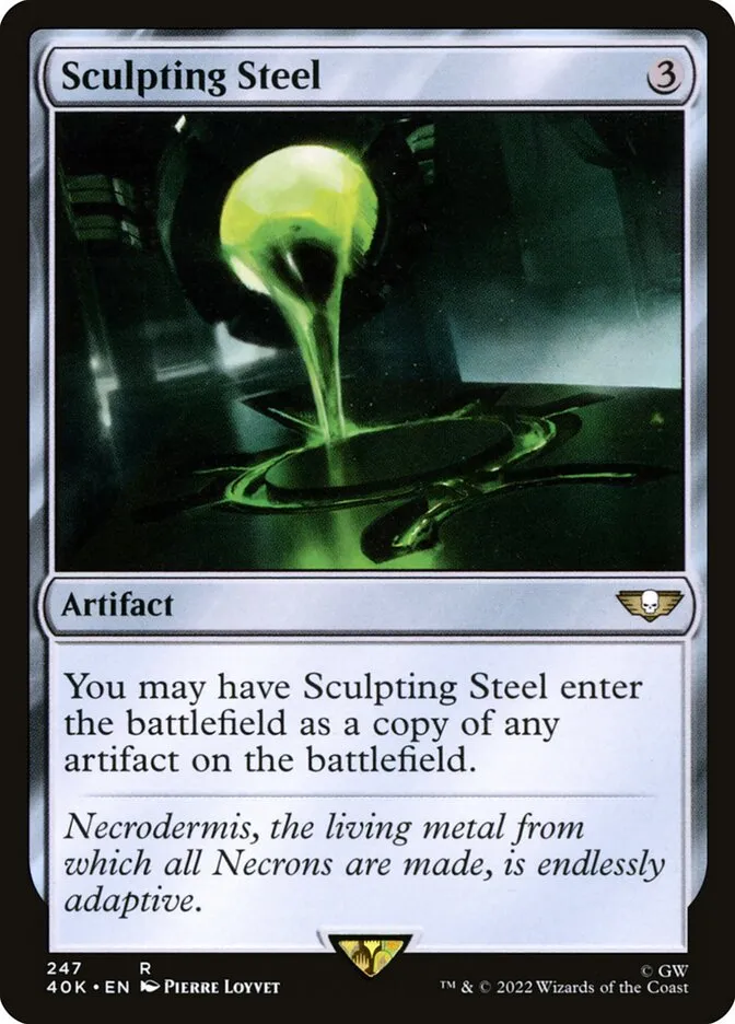 2022 Warhammer 40,000 Commander Sculpting Steel #247 rare card image