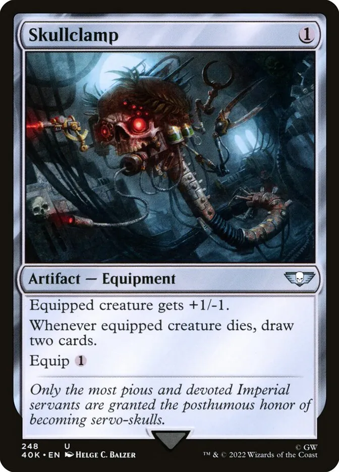 2022 Warhammer 40,000 Commander Skullclamp #248 uncommon card image