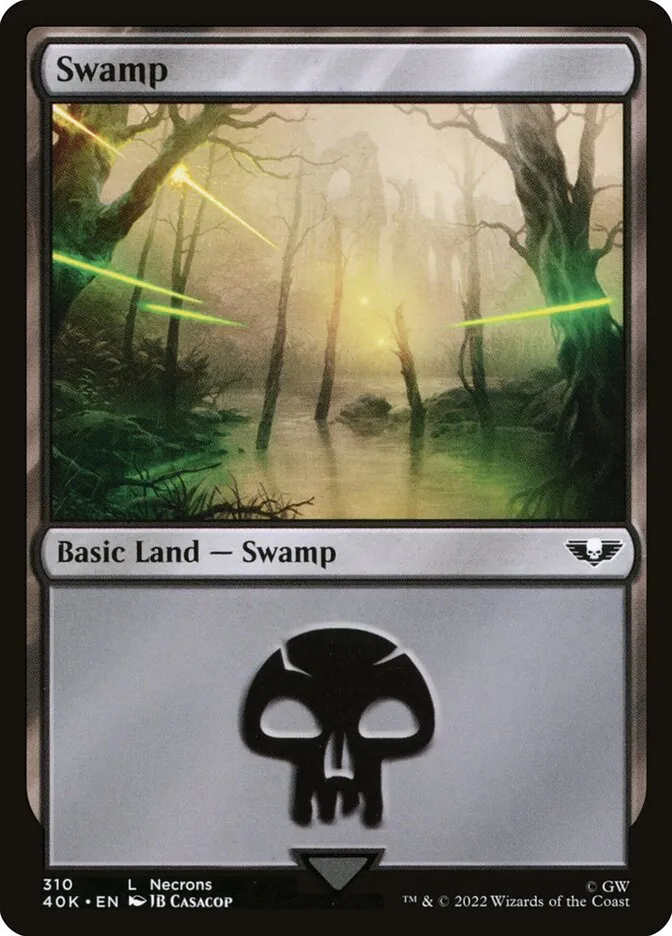 2022 Warhammer 40,000 Commander Swamp #310 common card image