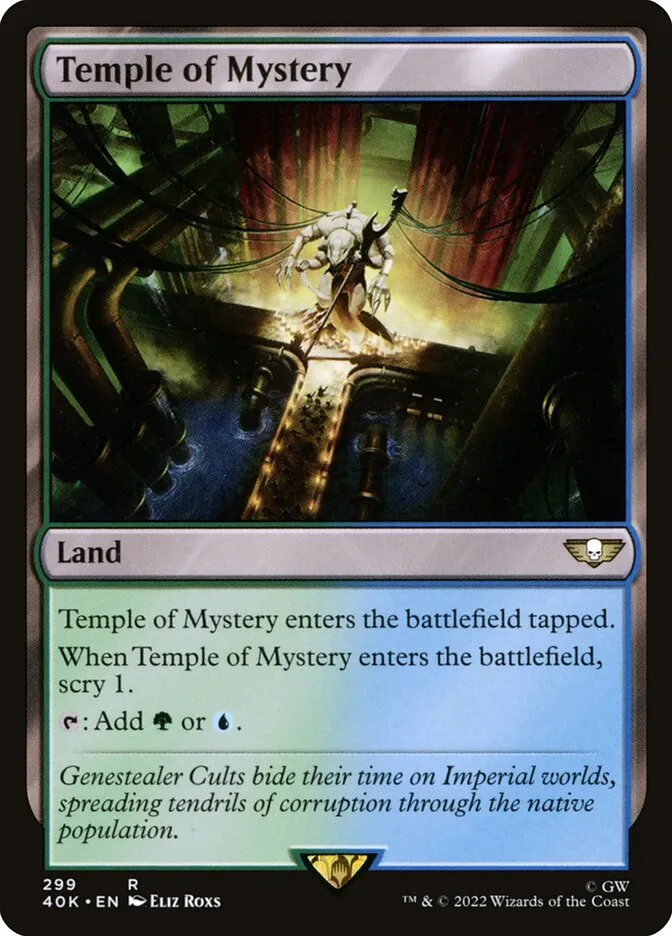 2022 Warhammer 40,000 Commander Temple of Mystery #299 rare card image