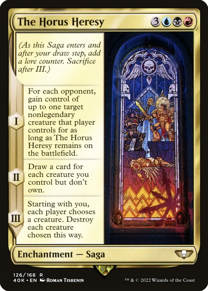 2022 Warhammer 40,000 Commander The Horus Heresy #126 rare card image