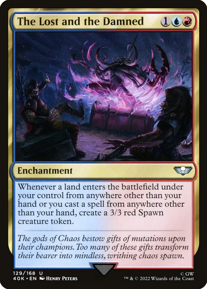 2022 Warhammer 40,000 Commander The Lost and the Damned #129 uncommon card image