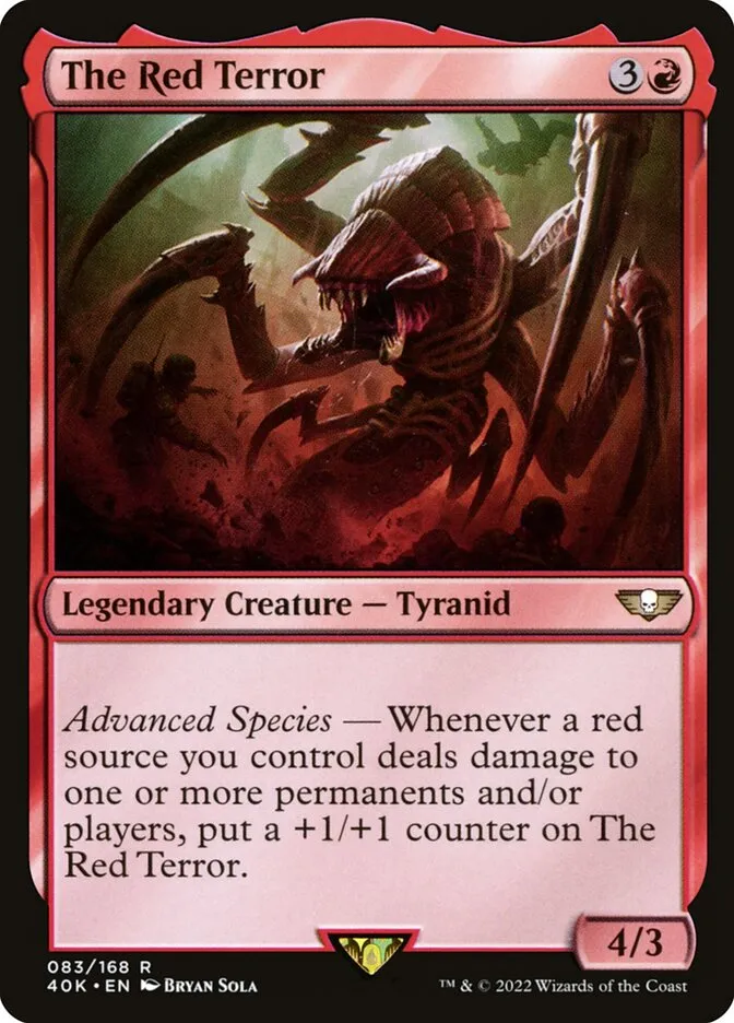 2022 Warhammer 40,000 Commander The Red Terror #83 rare card image