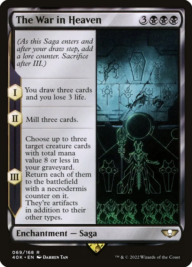 2022 Warhammer 40,000 Commander The War in Heaven #69 rare card image