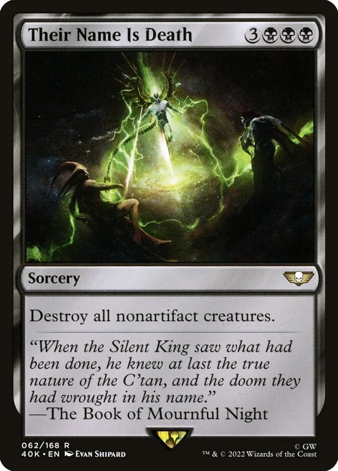2022 Warhammer 40,000 Commander Their Name Is Death #62 rare card image