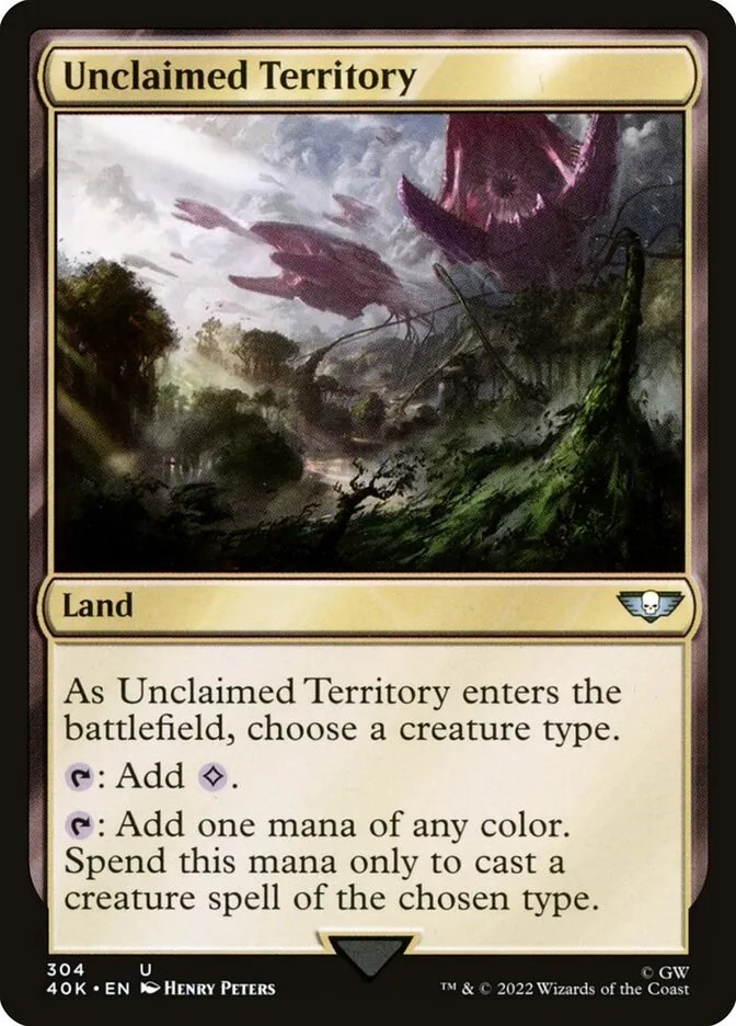 2022 Warhammer 40,000 Commander Unclaimed Territory #304 uncommon card image