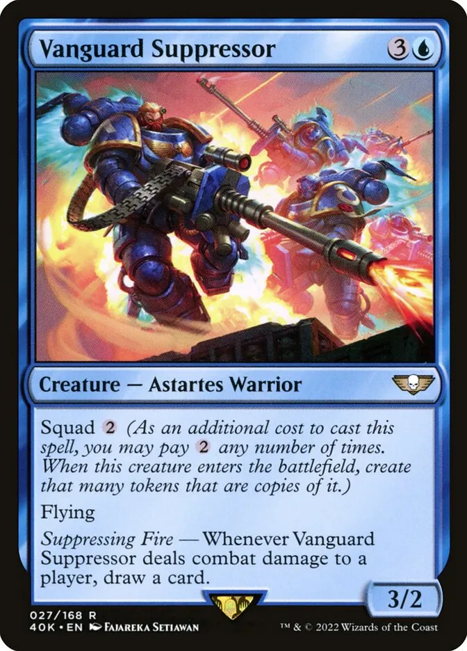 2022 Warhammer 40,000 Commander Vanguard Suppressor rare #27 rare card image