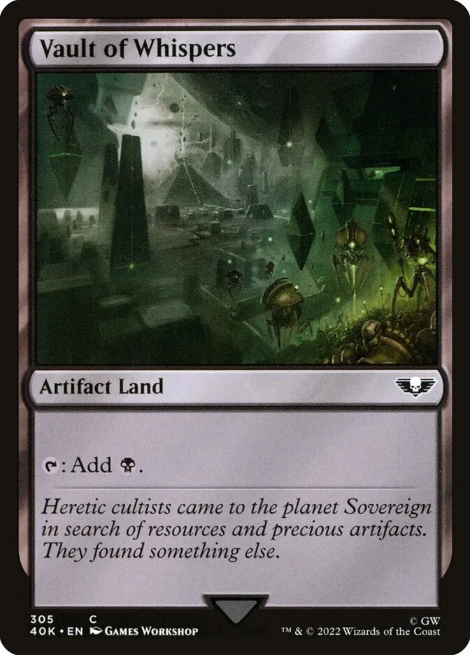 2022 Warhammer 40,000 Commander Vault of Whispers #305 common card image