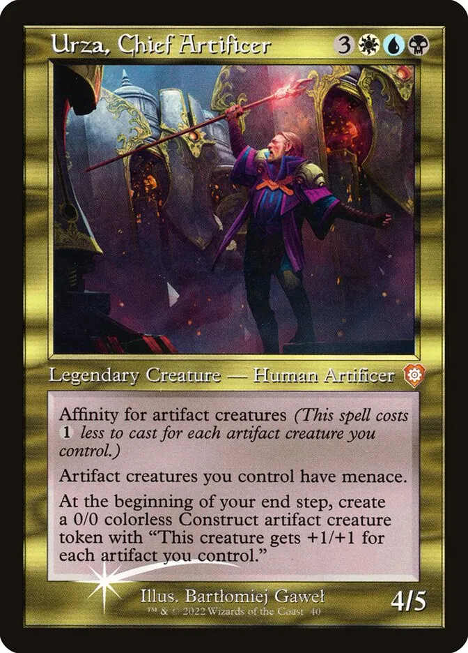 2022 The Brothers' War Commander Urza, Chief Artificer mythic #40 mythic card image