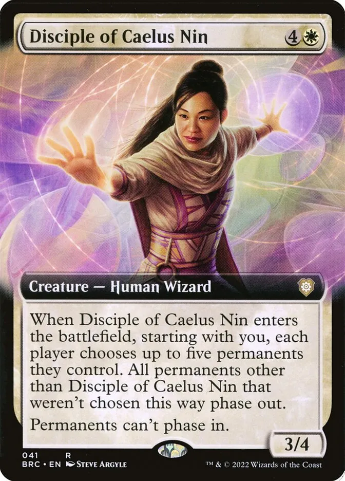 2022 The Brothers' War Commander Disciple of Caelus Nin rare #41 rare card image