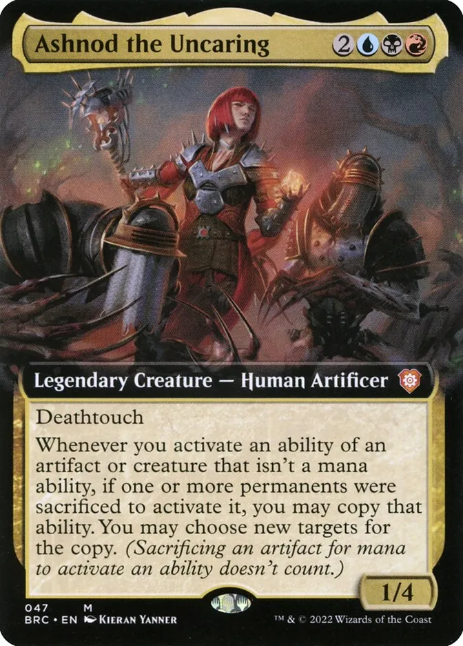 2022 The Brothers' War Commander Ashnod the Uncaring mythic #47 mythic card image