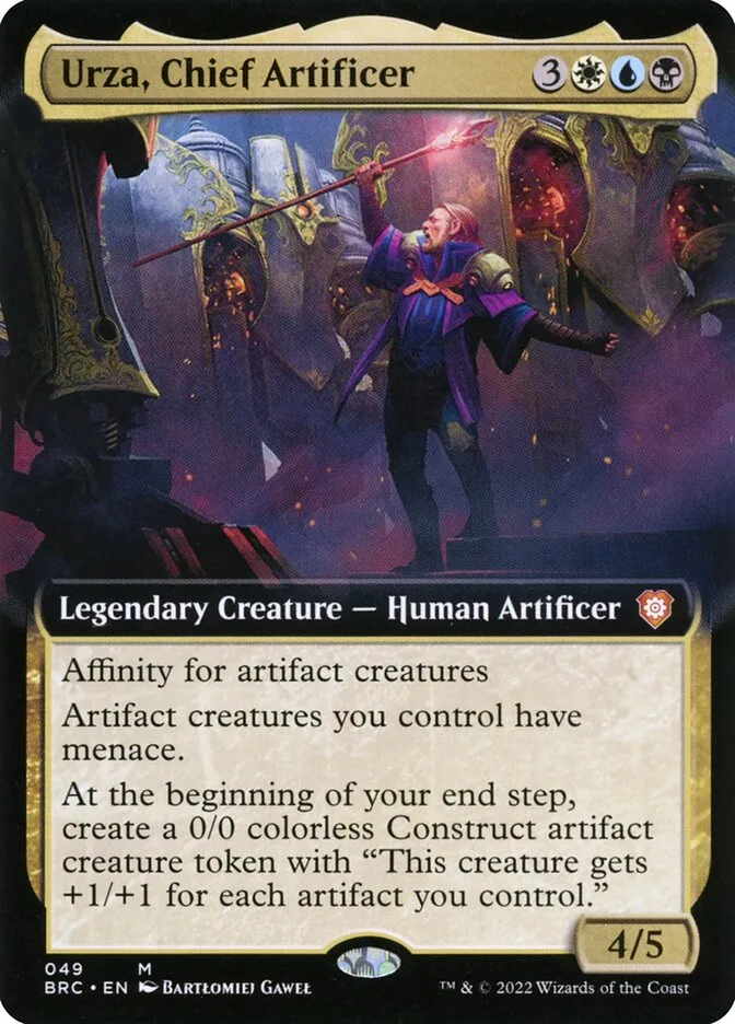 2022 The Brothers' War Commander Urza, Chief Artificer mythic #49 mythic card image