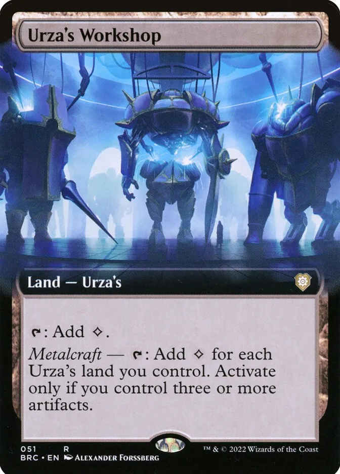 2022 The Brothers' War Commander Urza's Workshop rare #51 rare card image