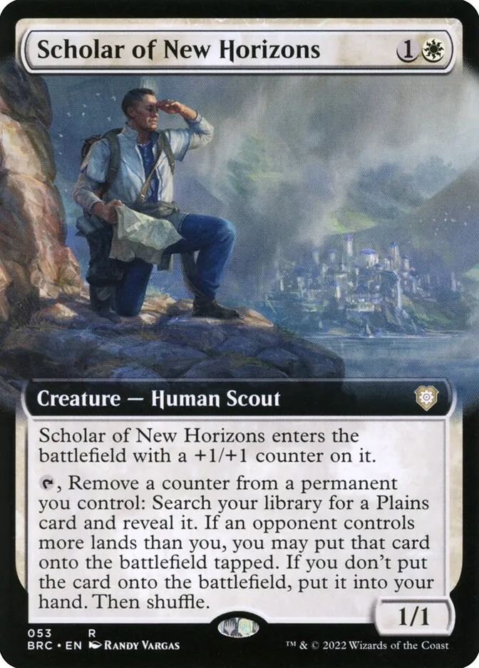 2022 The Brothers' War Commander Scholar of New Horizons rare #53 rare card image