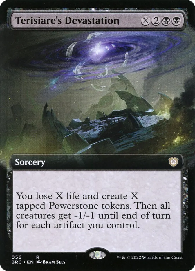 2022 The Brothers' War Commander Terisiare's Devastation rare #56 rare card image