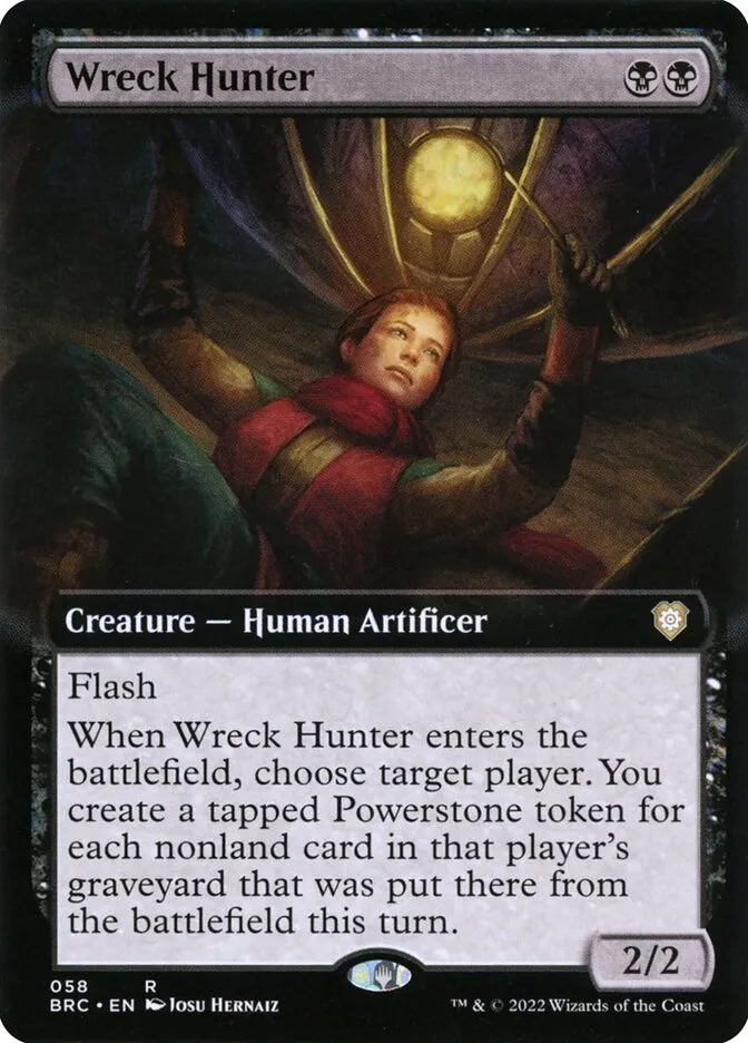2022 The Brothers' War Commander Wreck Hunter rare #58 rare card image