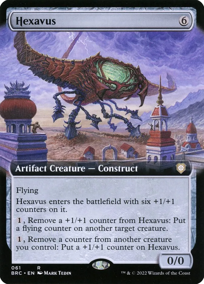 2022 The Brothers' War Commander Hexavus rare #61 rare card image