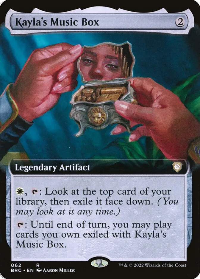 2022 The Brothers' War Commander Kayla's Music Box rare #62 rare card image